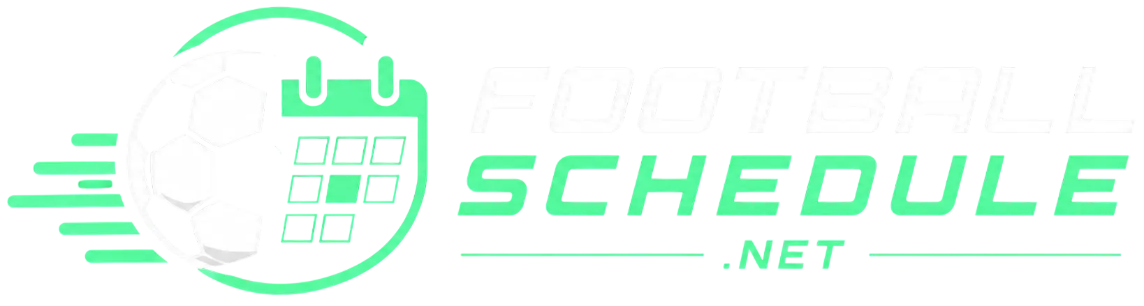 Football schedule logo design