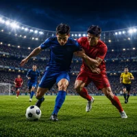 football schedule Intense football clash under stadium lights